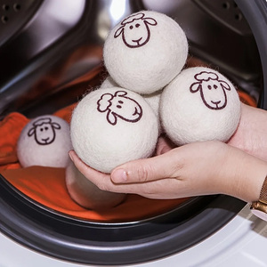 Handy Laundry Wool Dryer Balls - Natural Fabric Softener, Reusable, Reduces Clothing Wrinkles and Saves Drying Time - Product Image 2