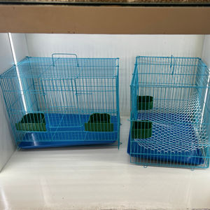 Gabbia per animali domestici pieghevole in metallo con motivo solido moderno per conigli domestici porcellini d'India cincillà piccoli uccelli - Product Image 2