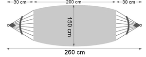 <span class=keywords><strong>Hamaca</strong></span> de lona, cama <span class=keywords><strong>plegable</strong></span>, columpio colgante doble, <span class=keywords><strong>hamaca</strong></span> portátil para acampar al aire libre - Product Image 4
