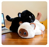 Peluche personnalisée OEM JST Cat avec rembourrage en coton PP et logo sur mesure pour compagnon de voyage