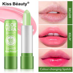 Bálsamo Labial de Aloe Vera que Cambia de Color, de Larga Duración - Reparador, Hidratante, Resistente al Agua y Anti-Grietas, Lápiz Labial Termocrómico - Product Image 3