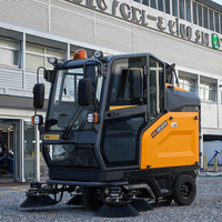 MINGNUO MN-E810FB Balayeuse électrique autoportée 48V avec roues, collecteur de débris grande capacité, conception modulaire, 3000W 200Ah