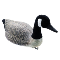 Plastique ondulé EVA Corps Silhouette Floqué Manche À Vent Gris Specklebelly Mousse Flottant Leurres De Chasse À L'oie Canadienne