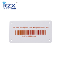 Etiqueta RFID UHF de tamaño y Chip personalizado a prueba de agua con número de láser/código de barras/Código QR, inventario de lotes