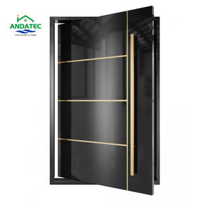 Precio directo de fábrica, <span class=keywords><strong>puerta</strong></span> de metal, seguridad, seguridad, tamaño estándar Norteamericano, <span class=keywords><strong>puerta</strong></span> de entrada de seguridad negra para uso residencial - Product Image 2