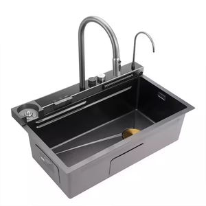 <span class=keywords><strong>Évier</strong></span> de cuisine avec robinet extractible à 3 modes, affichage numérique, grand <span class=keywords><strong>évier</strong></span> simple, kit d'<span class=keywords><strong>évier</strong></span> de travail, <span class=keywords><strong>évier</strong></span> <span class=keywords><strong>cascade</strong></span> Nano <span class=keywords><strong>Raindance</strong></span> - Product Image 5