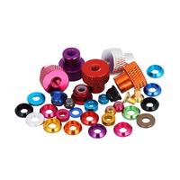Rondelle plate en alliage d'aluminium de toutes tailles, rondelle plate en aluminium anodisé coloré pour RC