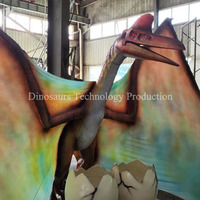 Décorations de dinosaures animatroniques volants sur mesure pour aire de jeux d'aventure, modèle de pterodactyle robotisé à vendre