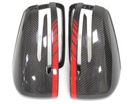 Coque de rétroviseur de remplacement en fibre de carbone noire pour Mercedes-Benz a B C E S CLA CLS GLK/Classe A W204