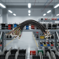 Kit Kabel Harness Pabrik Kustom Pemasok Cina Terminal Kabel Industri Presisi Adaptor PVC Konektor Harness Kabel Betina