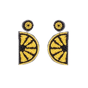 Pendientes de ganchillo con cuentas de semillas de diseñador de tendencia hechos a mano, joyería de cobre multicolor para fiesta de boda o regalo - Product Image 1