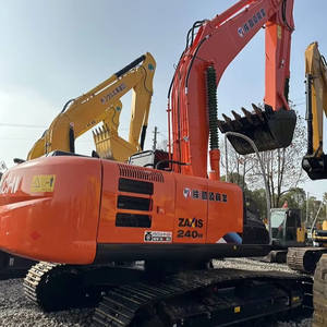 Excavatrice Hitachi Zx240 d'occasion certifiée CE, 24 tonnes, d'origine japonaise, avec moteur Isuzu, boîte de vitesses PLC et pompe. - Product Image 5