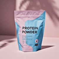 Nouvel emballage refermable en plastique PE/PET/MOPP imprimé en héliogravure de qualité alimentaire avec fermeture éclair pour poudre protéinée, sushis et lait