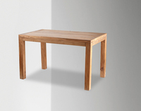 Table de salle à manger en bois massif Table de conférence en orme à mortaise et tenon Bureau en bois ciré placage d'huile Tables et chaises de salle à manger