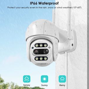 Caméra de sécurité sans fil IP BESDER à double objectif 8MP, objectif 2,8 mm 12 mm, vision nocturne couleur, caméra CCTV Wifi - Product Image 5