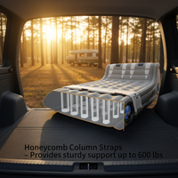 Matelas pneumatique gonflable avec dossier - Pompe automatique pour usage intérieur/extérieur, taille simple/double, lit de camping portable