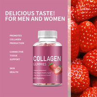 Gummies de collagène pour adultes, 60 unités - Antioxydant naturel, anti-âge sain, fabricant OEM pour Amazon TK