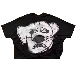 Camiseta Oversize de Algodón/Bambú 100% de 240g, Estilo Cropped y Boxy Fit, Hombros Caídos, Fabricación Personalizada - Product Image 1
