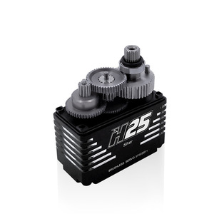 Servo H25 Plateado de 25 KG con Alto Torque, Sin Escobillas, Engranajes Metálicos, Resistente al Agua, para Coche RC, UAV, Avión de Ala Fija - Product Image 1