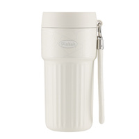 PINKAH Nouvelle Tasse de Voyage Isotherme 16oz en Acier Inoxydable à Double Paroi Anti-fuite avec Sangle