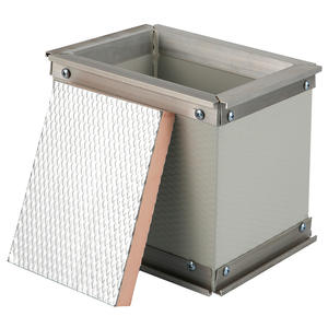 Foglio Pir pannello HVAC Pre-isolato condotto aria soffitto poliuretano con foglio di alluminio schiuma fenolica vetro 0(BS476 Part6 e 7) metallo WT - Product Image 2