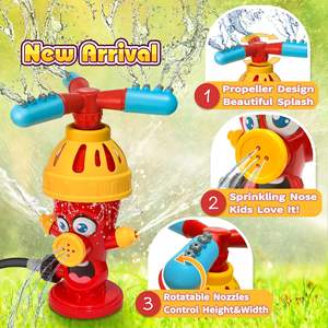 नए आउटडोर बेसबॉल रॉकेट घूर्णन पानी खेल माता-बच्चे इंटरैक्टिव खिलौना आग नली स्प्रे बना प्लास्टिक ज़क-बेबी ऑक्टोपस खिलौना - Product Image 5