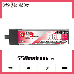 GAONENG GNB 1S 3.8V HV 550MAH 100C A30 Plastic Head RC LiPo <b>Battery</b> Mini Quads FPV <b>DRONE</b> Emax NanoHawk - Product Image 2