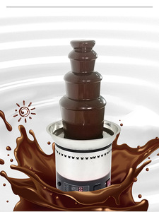 Fuente <span class=keywords><strong>de</strong></span> <span class=keywords><strong>Chocolate</strong></span> <span class=keywords><strong>de</strong></span> Acero Inoxidable <span class=keywords><strong>de</strong></span> 4 Niveles para Uso Doméstico/Comercial, Máquina para Derretir <span class=keywords><strong>Chocolate</strong></span> en <span class=keywords><strong>Cascada</strong></span> para Restaurantes - Product Image 5