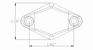 Dot 2 inch Devil của mắt 12V 4 màu đỏ điốt Xe Tải/Trailer Side Marker LED ánh sáng/đèn với giá tốt nhất - Product Image 6