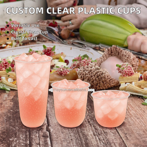 Vasos de Plástico PET Transparente de Pared Simple Personalizados al por Mayor de Maysun para Café, Yogur y Postres con Tapas Modelo MS24040203 - Product Image 2