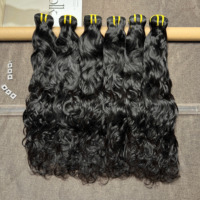 Cheveux humains brésiliens vierges non traités de qualité 12A, cuticules alignées, ondulations naturelles, lots de cheveux de haute qualité