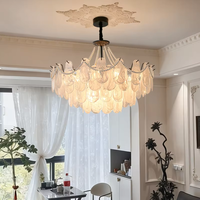 Lustre suspendu en fer et verre, style moderne et luxueux, couleur or, pour villa, bar, décoration intérieure, salle de banquet, salon, hall d'hôtel