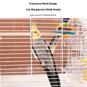 <span class=keywords><strong>Cage</strong></span> à oiseaux élégante et spacieuse avec vue dégagée, plateau coulissant et dessus ouvrant, <span class=keywords><strong>cage</strong></span> de présentation pour oiseaux pour la maison, <span class=keywords><strong>cage</strong></span> à oiseaux en plexiglas - Product Image 5