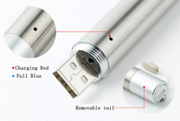 Haute qualité médical LED stylo lumière ultraviolette + pointeur Laser Mini 3 1 vente chaude usine USB lampes de poche en acier inoxydable torches