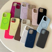Coque de téléphone magnétique en silicone pour iPhone 17/18 Pro Max, coque de téléphone colorée de haute qualité pour iPhone 16 15 14 13 12 Pro