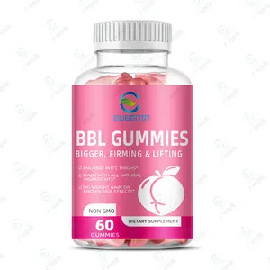 Vitamine naturali BBL Gummies Label per adulti brucia grassi Butt e hip Lifter Booster Muscle Stay Fit Enlargement