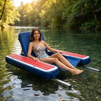 Hailebao - Chaise longue gonflable en PVC durable pour adultes, idéale pour la piscine, le lac ou la rivière