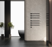 Sèche-serviettes électrique de luxe en acier inoxydable, radiateur chauffant, support chauffant pour serviettes, idéal pour hôtels et appartements, design moderne et minimaliste