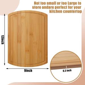 เขียงไม้สไตล์วินเทจทันสมัยเป็นมิตรกับสิ่งแวดล้อมเขียงขนาดใหญ่เขียงไม้สำหรับสับในครัว - Product Image 2