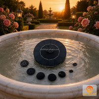 Fontaine solaire pour bain d'oiseaux XIN SOLAR HY-130 en silicium monocristallin, plusieurs modes de pulvérisation, sans batterie, écologique