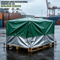 Bâche de protection extérieure résistante au sel, imperméable en PE, pour le stockage et la protection des marchandises en fret maritime portuaire