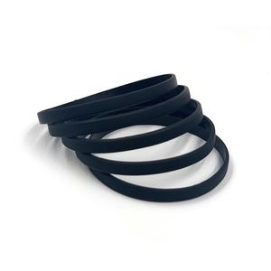 6Mm Black God Lection Baseball Bracelets Custom Rubber Bracelet Plain - Product Image 5