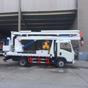 Plateforme de travail aérien télescopique montée sur camion Sinotruk HOWO de 35 mètres en Sierra Leone - Product Image 6