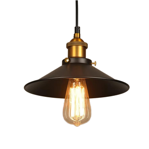 Luminaire suspendu industriel Hosun Iron Farmhouse pour salon, taille moyenne, LED, éclairage à 360°, garantie de 2 ans - Product Image 1