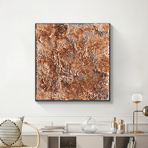 Arte Mural de <span class=keywords><strong>Cuero</strong></span> 3D Personalizado al por Mayor para Hoteles, <span class=keywords><strong>Pintura</strong></span> Moderna de Lujo Hecha a Mano - Product Image 2