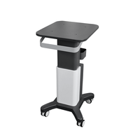 Chariot de beauté de bureau Z en acier inoxydable, coque d'équipement médical étanche, 4 roues, prise US/EU/UK/CN, pour salon