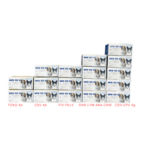 Test rapide SY-VGold pour animaux (chien, chat, lapin) : Kits de diagnostic FeLV/FIV pour chats