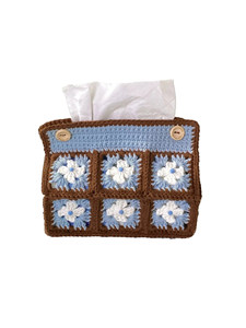 Kit de <span class=keywords><strong>crochet</strong></span> pour boîte à mouchoirs motif Granny-Check, fil à tricoter pour tricot manuel DIY, cadeau pour débutants, de Chine Love - Product Image 2