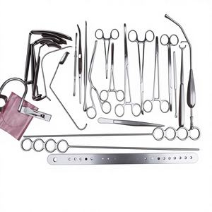 BISONS Juego de Instrumentos Manuales de Acero Inoxidable para Amigdalectomía, 27 Piezas, Reutilizables, Herramientas de Cirugía ORL - Product Image 1