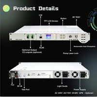 Transmetteur à fibre optique 1550 avec connecteur FC Équipement de modulation externe pour la radio et la diffusion de télévision par câble